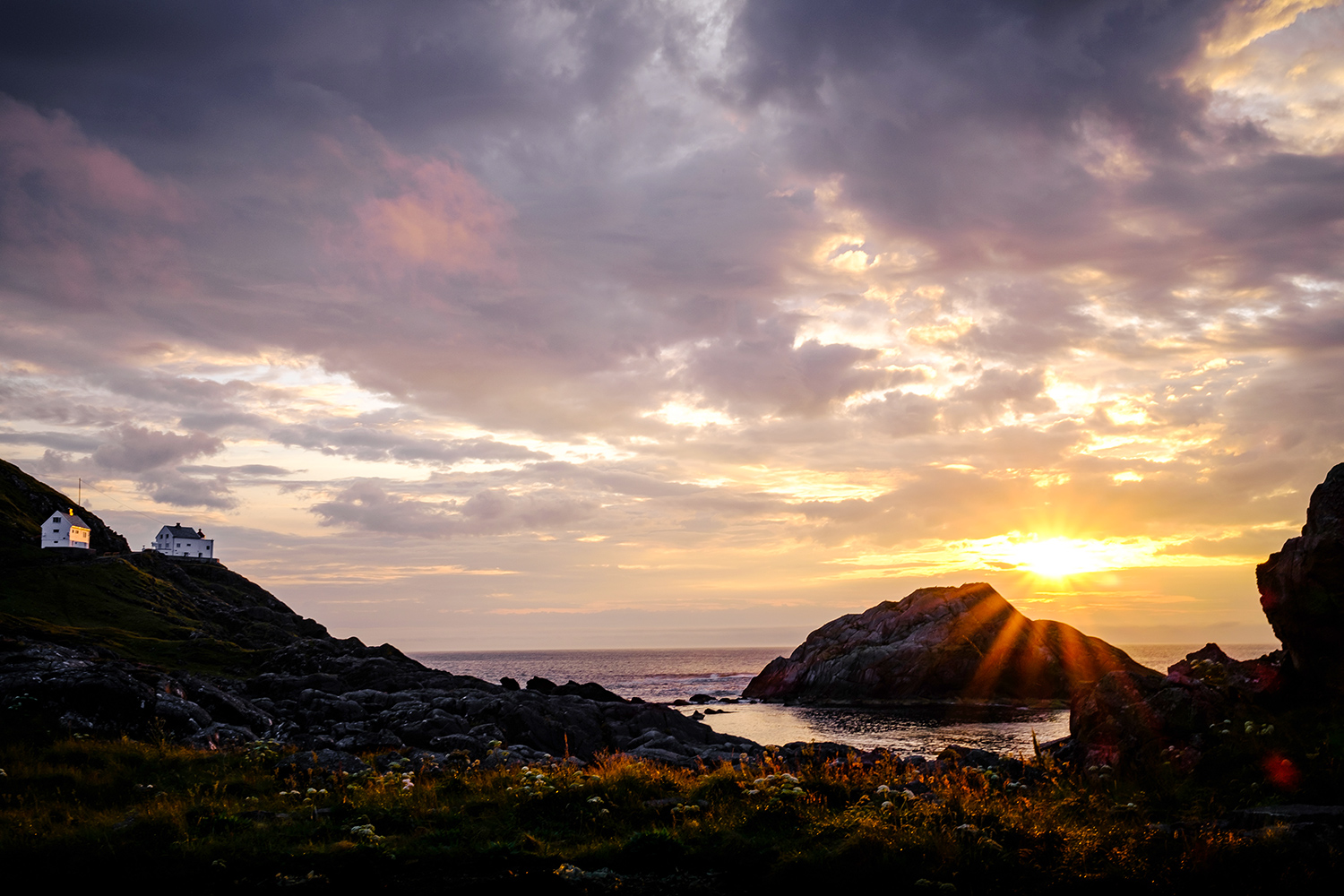 Sunset - Kråkenes lighthouse - Norway